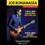 Concierto de Joe Bonamassa en Barcelona Sabado 7 Noviembre 2026